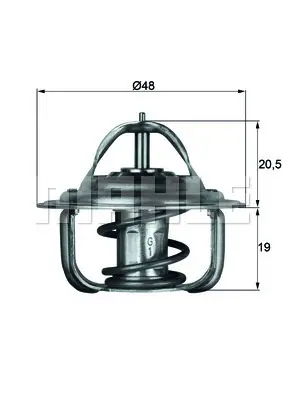 BEHR MAHLE TX 1 87D Termostat Ford Otosan Taunus 87c 1338044 52121113 ERT177