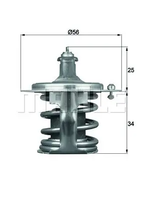 BEHR MAHLE TX 79 78D Termostat 78c Subaru Forester 02-05 Impreza 00-09 21210AA080