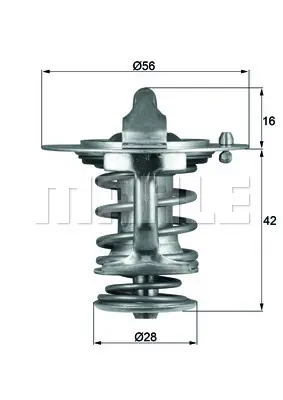 BEHR MAHLE TX 83 76D Termostat Fuso Canter 511 519 730 839 Challenger 4x4 . Charıot . Colt Iv . Colt Iv 4x4 . Colt V . De 2120057J10 ME191593