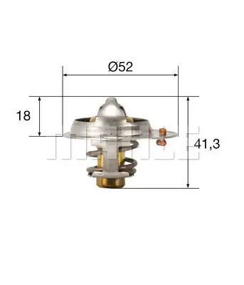 BEHR MAHLE TX 85 82 Termostat 1767077E00 71768641 9091603028 MD171446