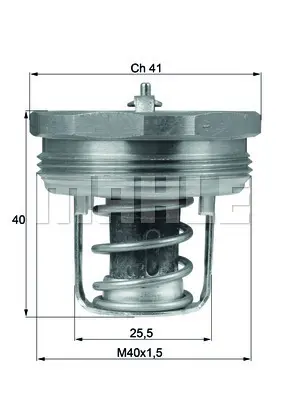 BEHR MAHLE TX 89 83 Termostat 82231828