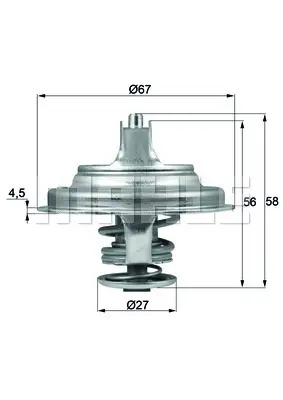 BEHR MAHLE TX 97 79D Termostat 	79 °c Conta Ile Iveco Eurocargo I-Iıı 180 E 21 T 98467516