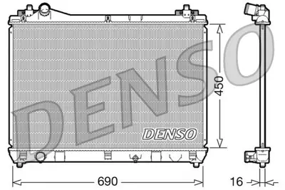 DENSO DRM47016 Su Radyatörü 1770065J00 64200 1143041 DRM47016 1770065J20 1770065J30 1770065J10 1770065J20A00 1770065J00000 1770065J10000