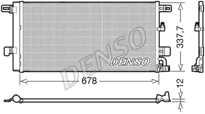 DENSO DCN02001 Kondansatör. Klima 8W0816421J 8W0816421M