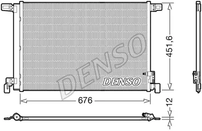 DENSO DCN02008 Kondansatör. Klima 4M0816421B