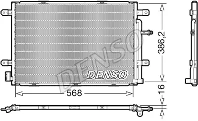 DENSO DCN02039 Kondansatör. Klima 