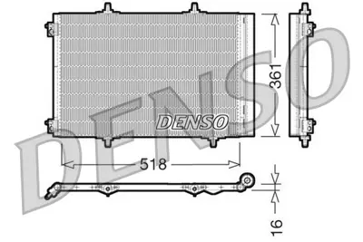 DENSO DCN07013 Klıma Radyatoru Crossland X 6455HG