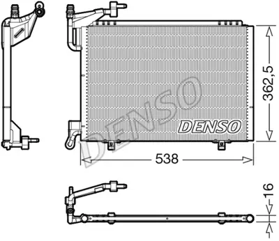 DENSO DCN10042 Kondansatör. Klima C1B119710BC