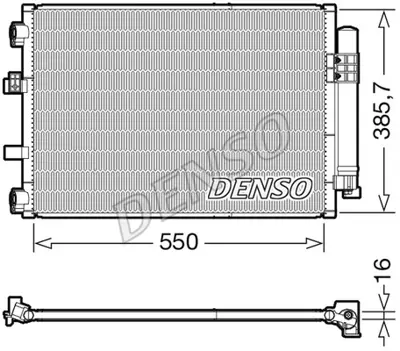 DENSO DCN10043 Kondansatör. Klima BV6119710BA