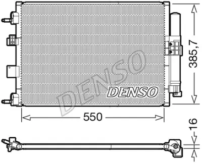 DENSO DCN10046 Kondansatör. Klima DV6119710DA