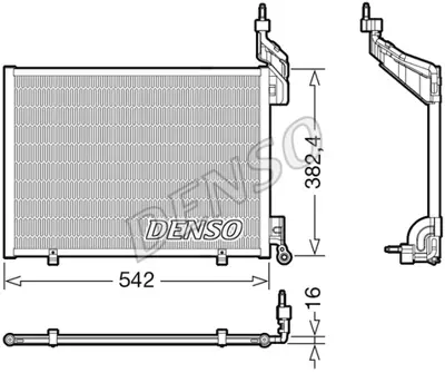 DENSO DCN10048 Kondansatör. Klima AP3119710AA