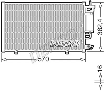 DENSO DCN10051 Kondansatör. Klima BE8Z19712A