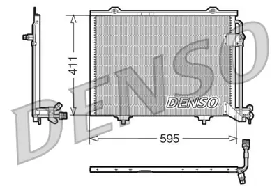 DENSO DCN17011 Klıma Radyatoru W202 93>00 S202 97>00 C208 97>02 A208 98>02 W210 95>00 S210 96>00 R170 00>04 2028301370