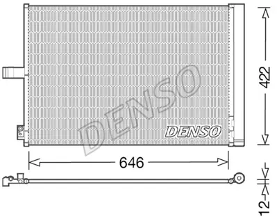 DENSO DCN17027 Klıma Radyatoru C218 11>17 W212 13>16 C207 13>16 R231 12> 995000354