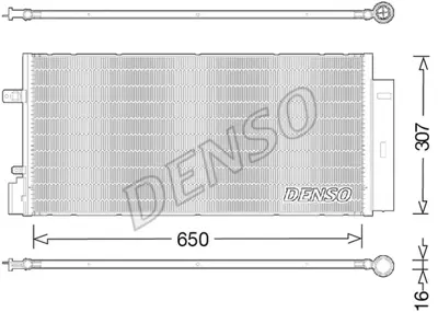 DENSO DCN20024 Kondansatör. Klima 96945774