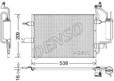 DENSO DCN20026 Condenser 1850086