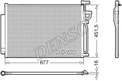 DENSO DCN20040 Kondansatör. Klima 96815553