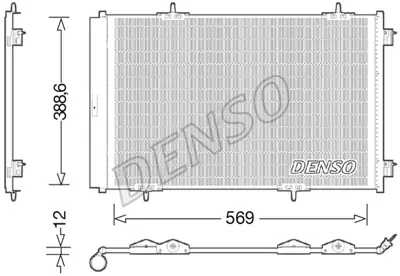 DENSO DCN21030 Klıma Radyatoru P301 C Elysee 1,2 Vtı / 1,6vtı / 1,6hdı Euro5 9674994280