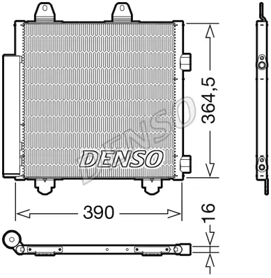 DENSO DCN21033 Kondansatör. Klima B000995480