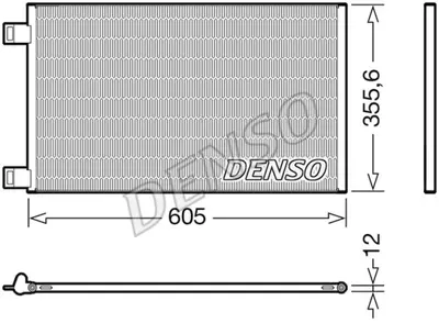 DENSO DCN23041 Kondansatör. Klima 8200455795 A4155000054