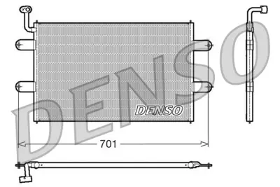 DENSO DCN27003 Condenser 6K0820411A