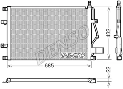 DENSO DCN33013 Kondansatör. Klima 9171651