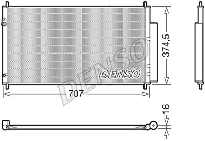 DENSO DCN40025 Kondansatör. Klima 80110TV1E01