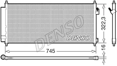 DENSO DCN40026 Kondansatör. Klima 80110TK6A01