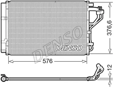 DENSO DCN41010 Kondansatör. Klima 976063X000