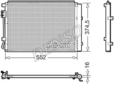 DENSO DCN41017 Kondansatör. Klima 976062V000