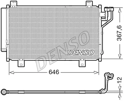 DENSO DCN44012 Kondansatör. Klima GHT661480B