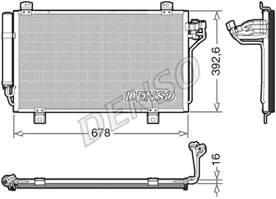 DENSO DCN44015 Kondansatör. Klima GHR161480B