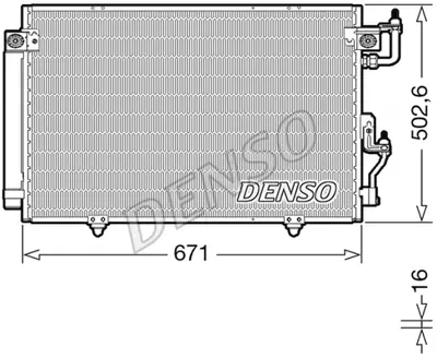 DENSO DCN45008 Kondansatör. Klima MR513110