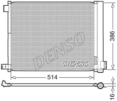 DENSO DCN46022 Kondansatör. Klima 921001HC1A