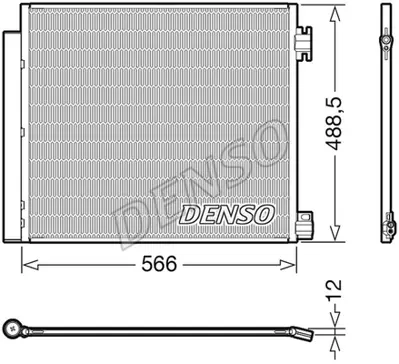 DENSO DCN46026 Kondansatör. Klima 9211000Q0A