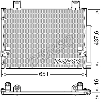 DENSO DCN50057 Kondansatör. Klima 884600K080