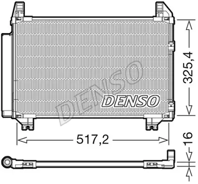 DENSO DCN50101 Kondansatör. Klima 884600D050