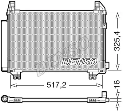 DENSO DCN50107 Kondansatör. Klima 884600D060