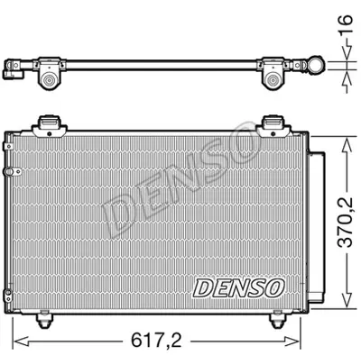 DENSO DCN50112 Kondansatör. Klima 884500F110