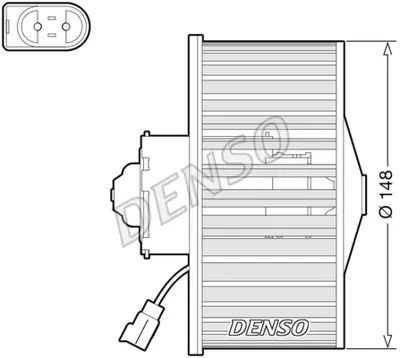 DENSO DEA10054 Kabin Üfleyici 96FW18565AE