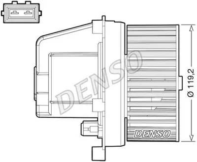 DENSO DEA33003 Kabin Üfleyici 9171479