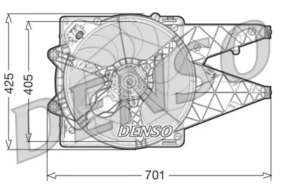 DENSO DER09100 Fan Motoru 51821155