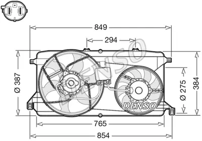 DENSO DER10009 Fan Motoru Cıftlı Transıt 06>14 6C118C607BD