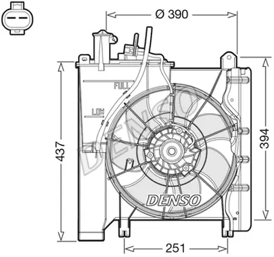 DENSO DER21023 Fan. Radyatör 1308CE