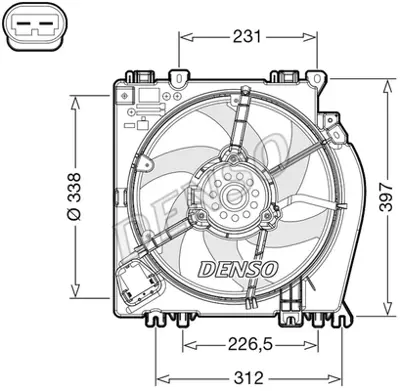 DENSO DER46002 Fan. Radyatör 21481AY610