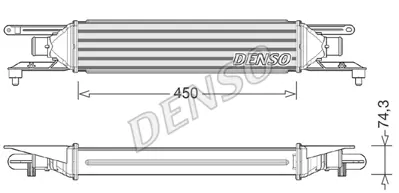 DENSO DIT01007 Intercooler 50540161