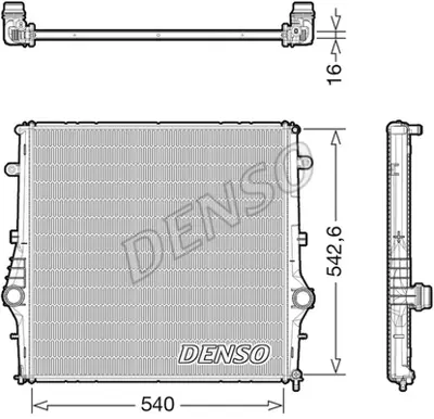 DENSO DRM01008 Radyatör. Motor Soğutması 50534300