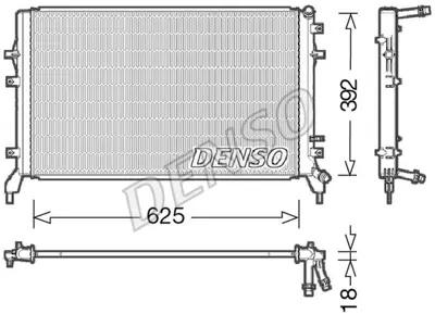 DENSO DRM02016 Radyatör. Motor Soğutması 