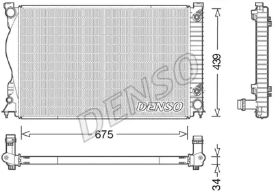 DENSO DRM02028 Radyatör. Motor Soğutması 4F0121251AF