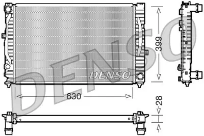 DENSO DRM02032 Radyatör Mekanik A4-A6-Passat 2.4-2.5tdı-2.8 95-00 8D0121251N